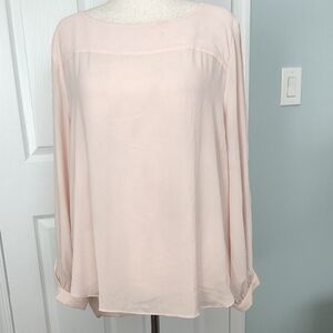 LOFT Women's Light Pink Blouse